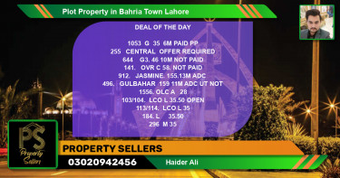 Residential Plot for Sale in Bahria Town, Lahore - (BP-43071)