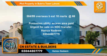 Residential Plot for Sale in Bahria Town, Lahore - (BP-43130)