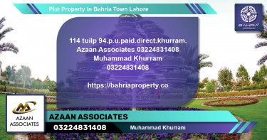 Residential Plot for Sale in Bahria Town, Lahore - (BP-43144)