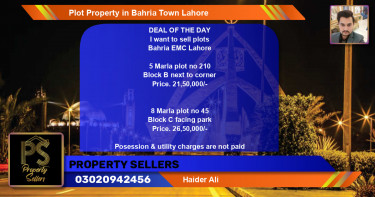 Residential Plot for Sale in Bahria Town, Lahore - (BP-43152)