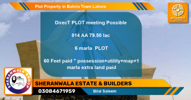 Residential Plot for Sale in Bahria Town, Lahore - (BP-43193)