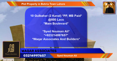 Residential Plot for Sale in Bahria Town, Lahore - (BP-43223)