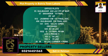 Residential Plot for Sale in Bahria Town, Lahore - (BP-43289)