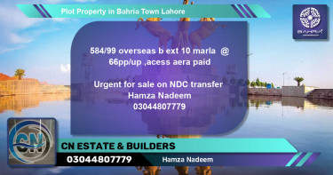 Residential Plot for Sale in Bahria Town, Lahore - (BP-43308)