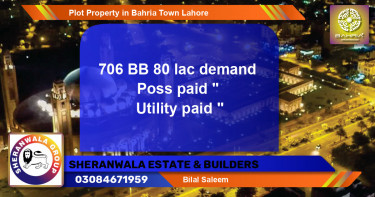 Residential Plot for Sale in Bahria Town, Lahore - (BP-43319)