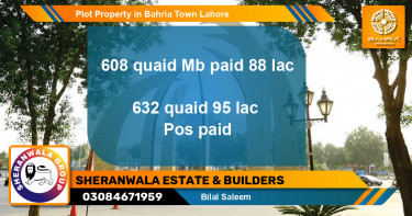 Residential Plot for Sale in Bahria Town, Lahore - (BP-43323)