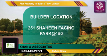 Residential Plot for Sale in Bahria Town, Lahore - (BP-43354)