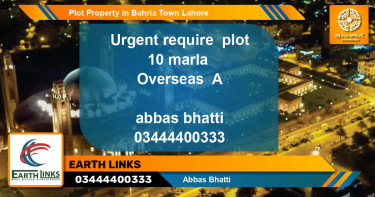 Residential Plot for Sale in Bahria Town, Lahore - (BP-43359)