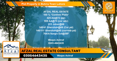 Residential Plot for Sale in Bahria Town, Lahore - (BP-43361)
