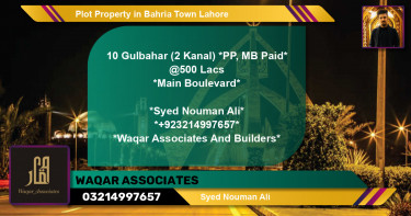 Residential Plot for Sale in Bahria Town, Lahore - (BP-43410)