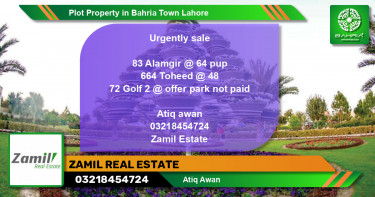 Residential Plot for Sale in Bahria Town, Lahore - (BP-43442)