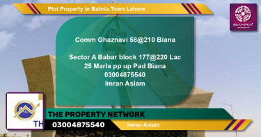 Residential Plot for Sale in Bahria Town, Lahore - (BP-43453)