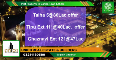 Residential Plot for Sale in Bahria Town, Lahore - (BP-43476)
