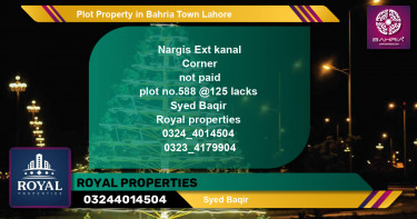 Residential Plot for Sale in Bahria Town, Lahore - (BP-43491)