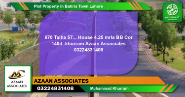 Residential Plot for Sale in Bahria Town, Lahore - (BP-43532)