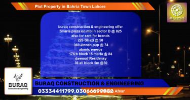 Residential Plot for Sale in Bahria Town, Lahore - (BP-43690)