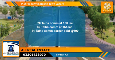 Residential Plot for Sale in Bahria Town, Lahore - (BP-43693)
