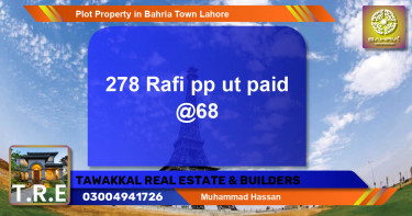 Residential Plot for Sale in Bahria Town, Lahore - (BP-43703)