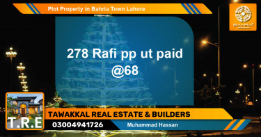 Residential Plot for Sale in Bahria Town, Lahore - (BP-43756)