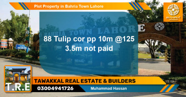 Residential Plot for Sale in Bahria Town, Lahore - (BP-43760)