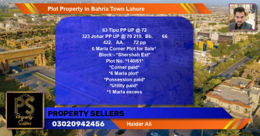 Residential Plot for Sale in Bahria Town, Lahore - (BP-43795)