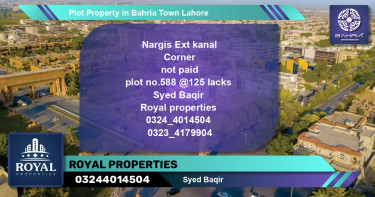 Residential Plot for Sale in Bahria Town, Lahore - (BP-43798)