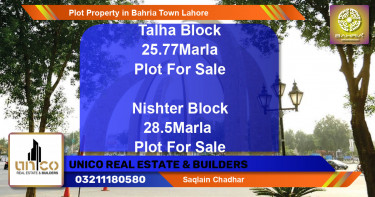 Residential Plot for Sale in Bahria Town, Lahore - (BP-43821)