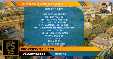 Residential Plot for Sale in Bahria Town, Lahore - (BP-43829)
