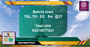 Residential Plot for Sale in Bahria Town, Lahore - (BP-43832)