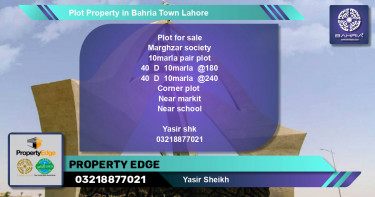 Residential Plot for Sale in Bahria Town, Lahore - (BP-43836)