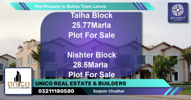 Residential Plot for Sale in Bahria Town, Lahore - (BP-43841)