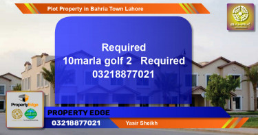 Residential Plot for Sale in Bahria Town, Lahore - (BP-43870)