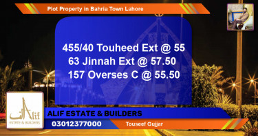 Residential Plot for Sale in Bahria Town, Lahore - (BP-43871)