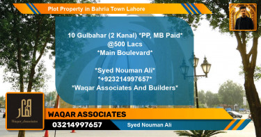 Residential Plot for Sale in Bahria Town, Lahore - (BP-43894)