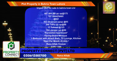 Residential Plot for Sale in Bahria Town, Lahore - (BP-43922)