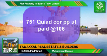 Residential Plot for Sale in Bahria Town, Lahore - (BP-43983)
