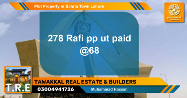 Residential Plot for Sale in Bahria Town, Lahore - (BP-43988)