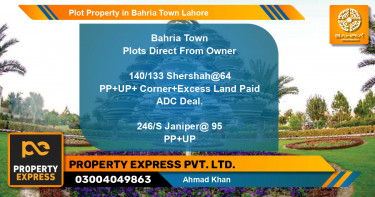 Residential Plot for Sale in Bahria Town, Lahore - (BP-44007)