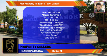 Residential Plot for Sale in Bahria Town, Lahore - (BP-44011)