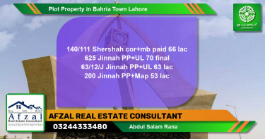 Residential Plot for Sale in Bahria Town, Lahore - (BP-44022)