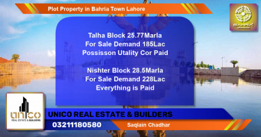 Residential Plot for Sale in Bahria Town, Lahore - (BP-44098)