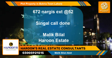 Residential Plot for Sale in Bahria Town, Lahore - (BP-44114)