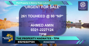 Residential Plot for Sale in Bahria Town, Lahore - (BP-44133)