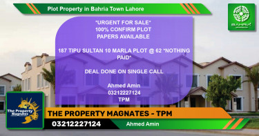 Residential Plot for Sale in Bahria Town, Lahore - (BP-44134)