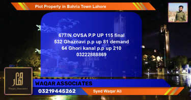 Residential Plot for Sale in Bahria Town, Lahore - (BP-44144)