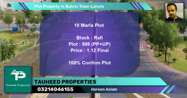 Residential Plot for Sale in Bahria Town, Lahore - (BP-44157)