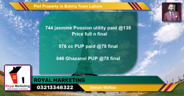 Residential Plot for Sale in Bahria Town, Lahore - (BP-44193)