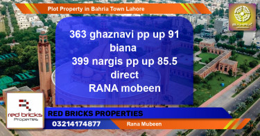 Residential Plot for Sale in Bahria Town, Lahore - (BP-44206)