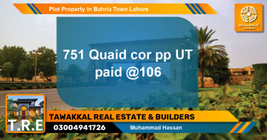 Residential Plot for Sale in Bahria Town, Lahore - (BP-44221)