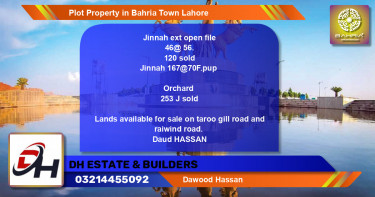 Residential Plot for Sale in Bahria Town, Lahore - (BP-44265)